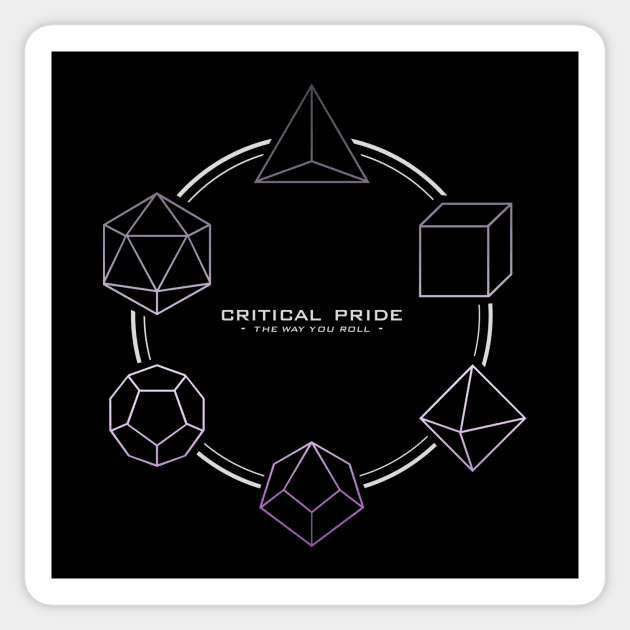 DnD Critical Pride Asexual Sticker by cibokilley